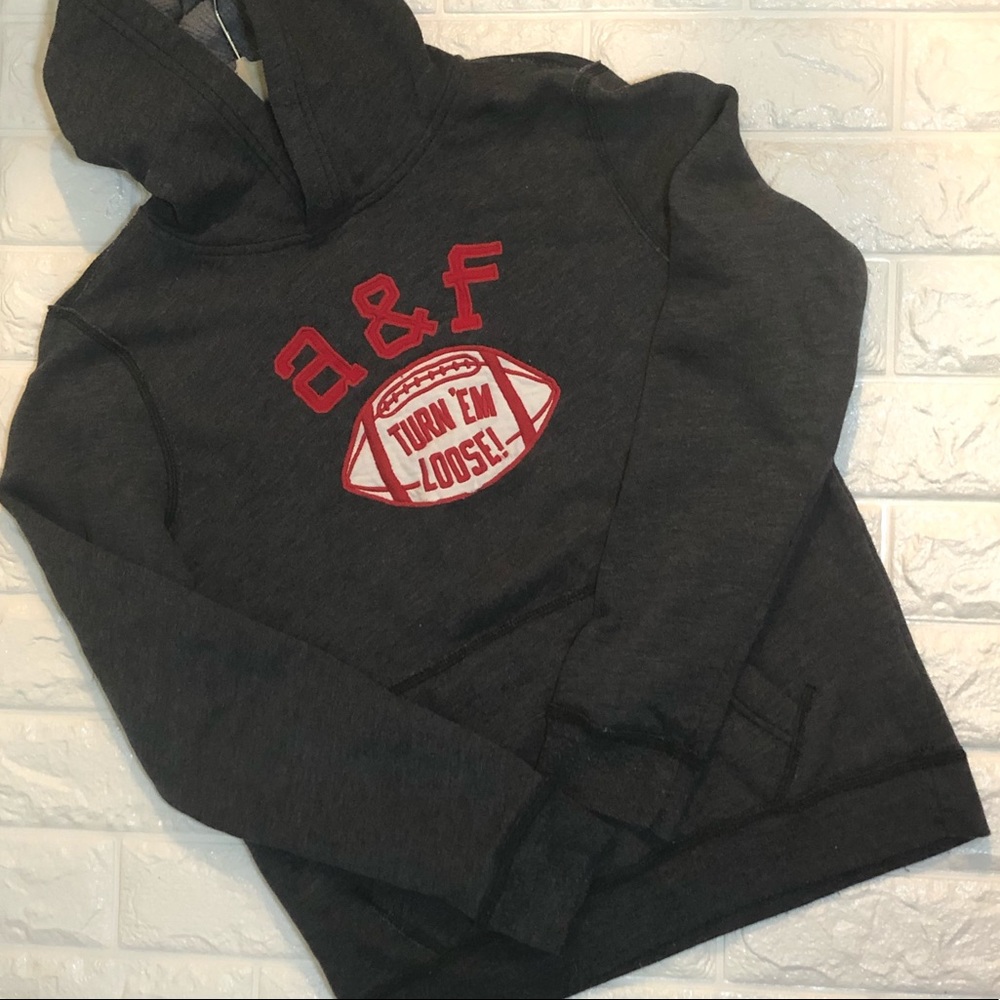 abercrombie (kids) gray hoodie
